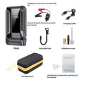 Emergency car jump starter with battery clamps