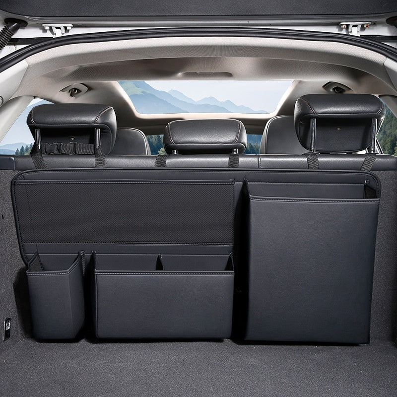 LifePilot heavy-duty trunk organizer in black