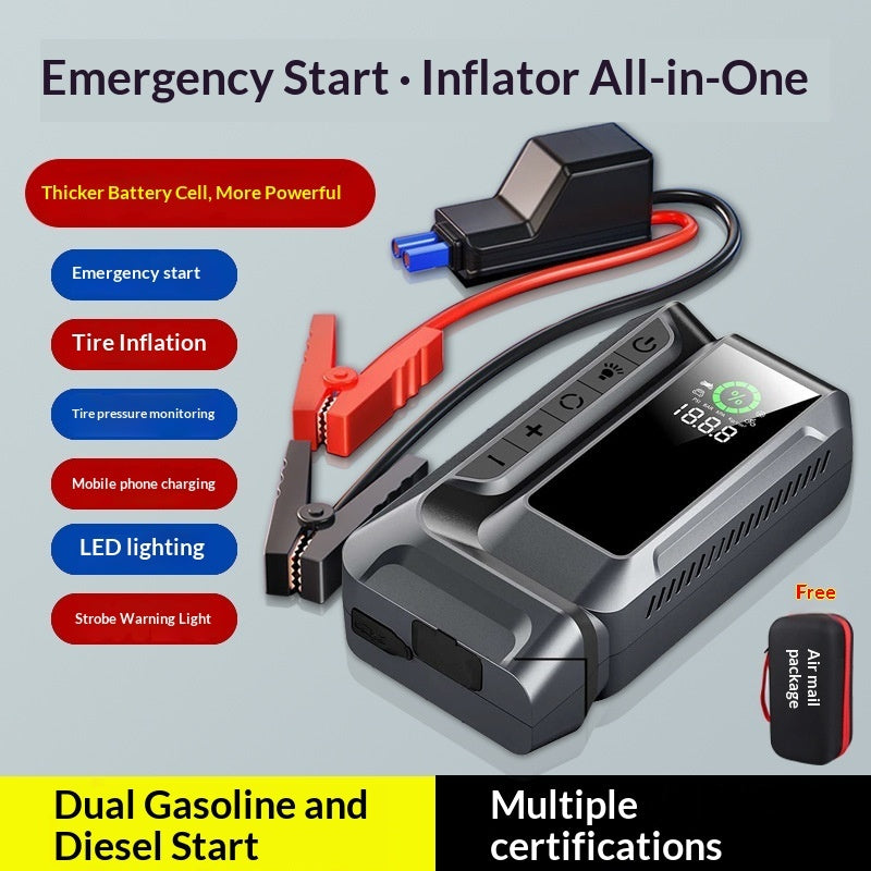 LifePilot jump starter with USB charging ports