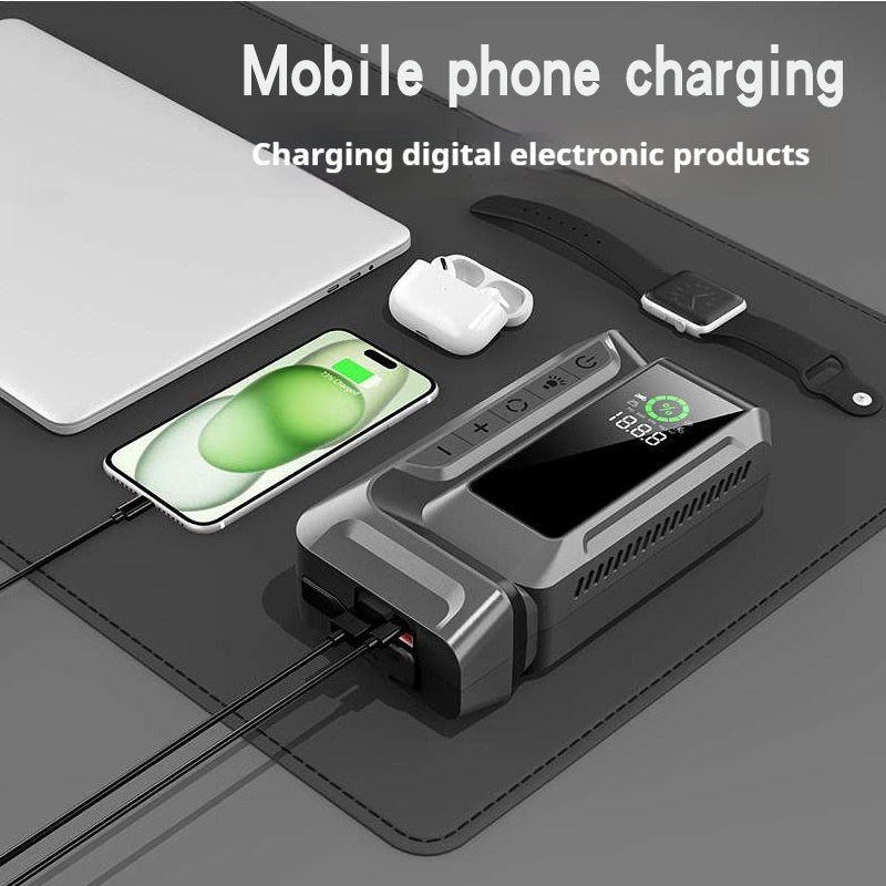 Portable tire inflator with digital pressure display
