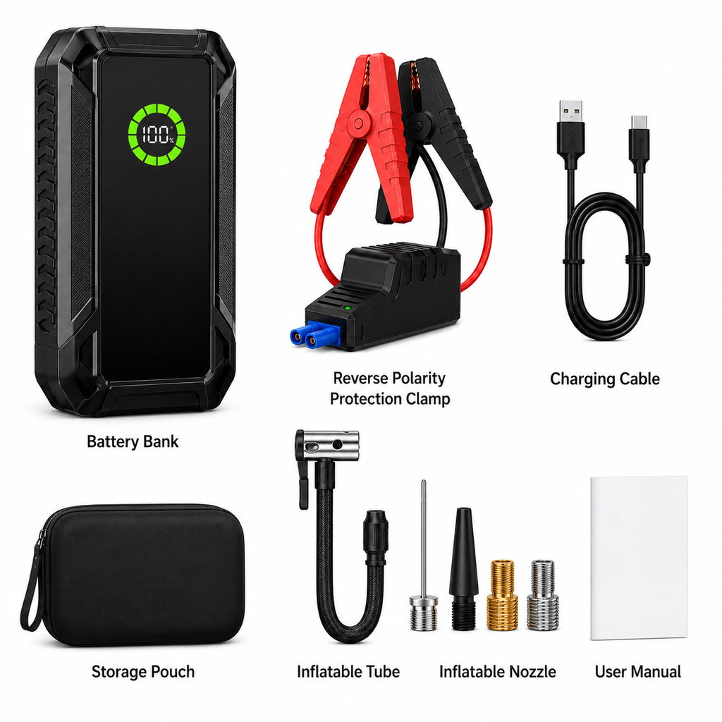 LifePilot™ 4-in-1 Jump Starter & Portable Tire Inflator