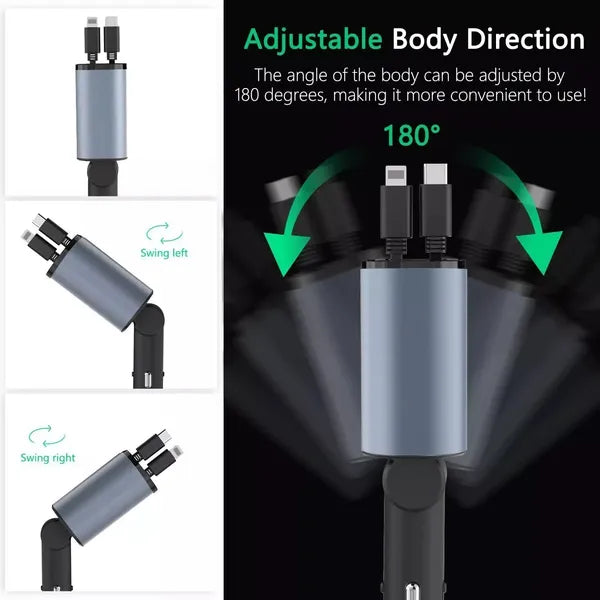 LifePilot 120W car charger detail view
